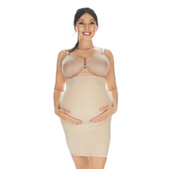 MeMoi Slim Me Size Small Women's High-Waist Nylon Maternity Slip Nude NEW Sealed - Picture 10 of 12